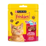 Petisco Purina Friskies Party Mix para Gatos Adultos Sabor Carne - 40 g