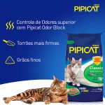 Areia Higiênica para Gatos Pipicat Classic Pacote com 4kg