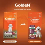 Ração Golden Formula Cães Adultos Raças Pequenas Carne e Arroz Mini Bits